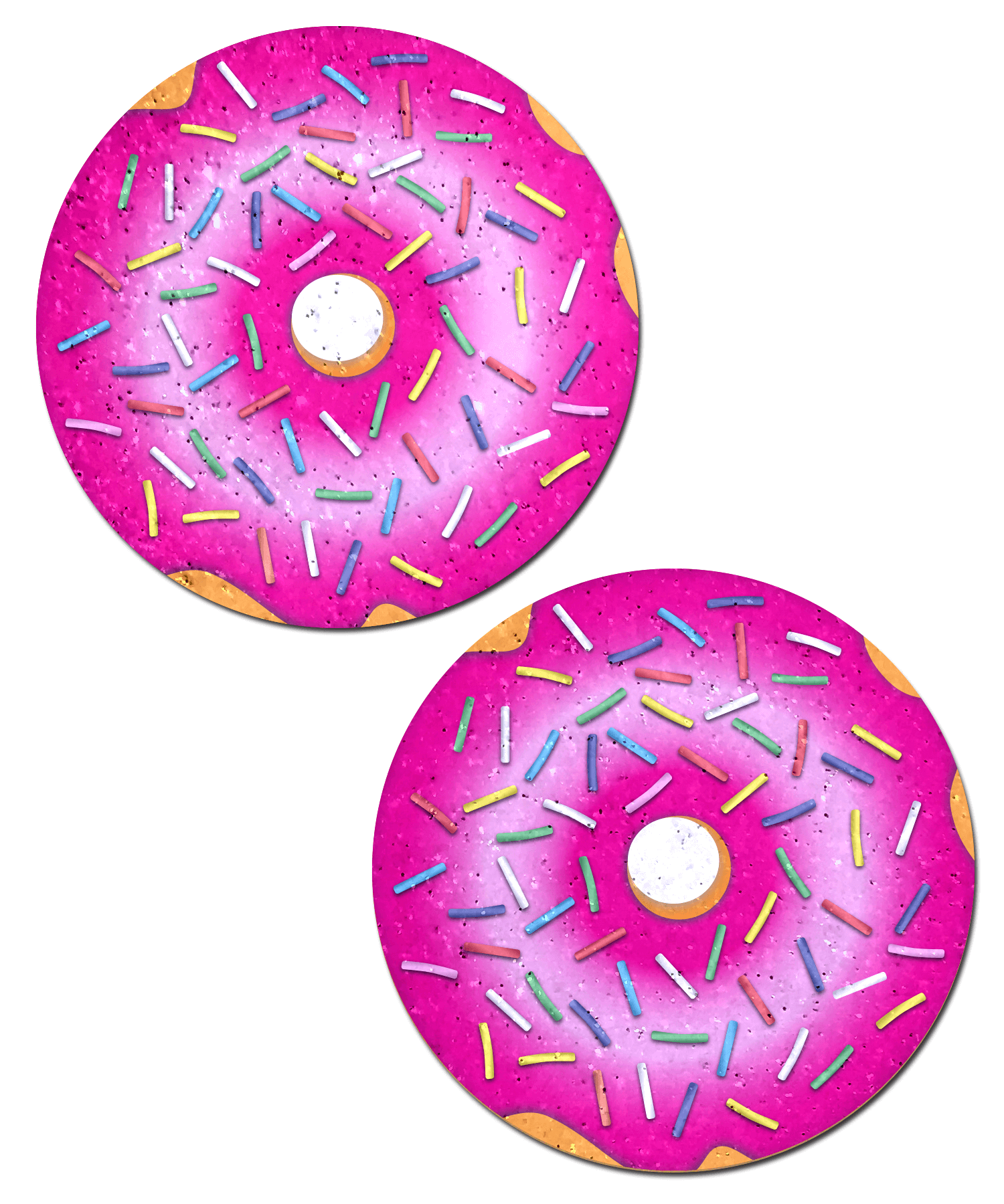 Donut with Pink Frosting & Rainbow Sprinkles Nipple Pasties
