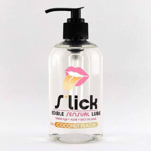 S'lick Edible Lube - Coconut Peach