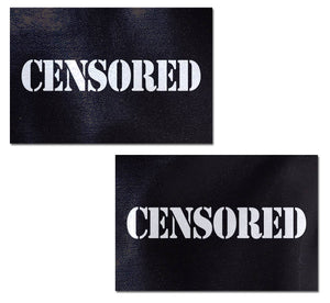 Black Censored Bars Nipple Pasties